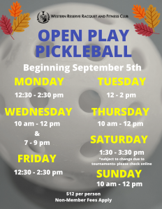 Pickleball Open Play