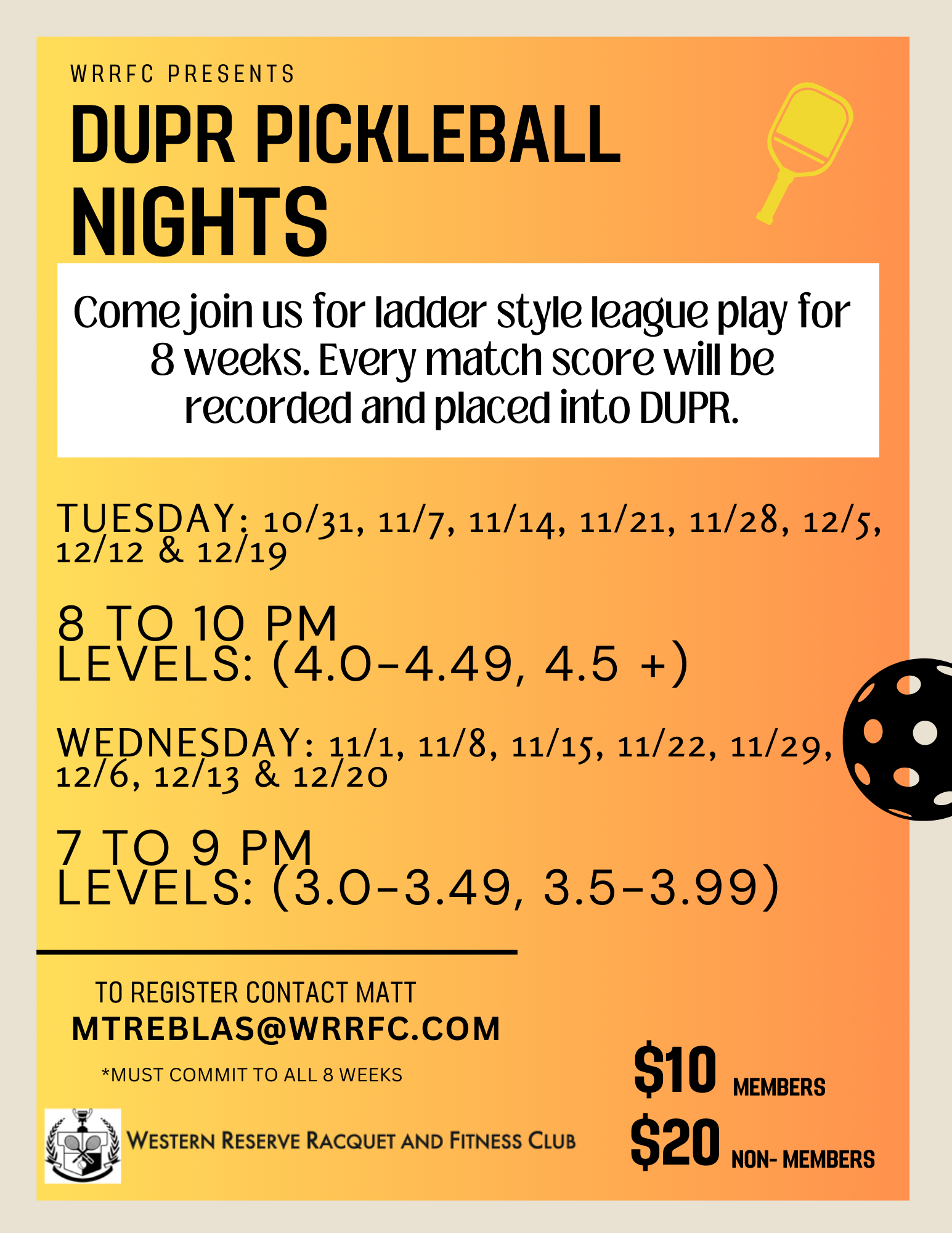 Pickleball League